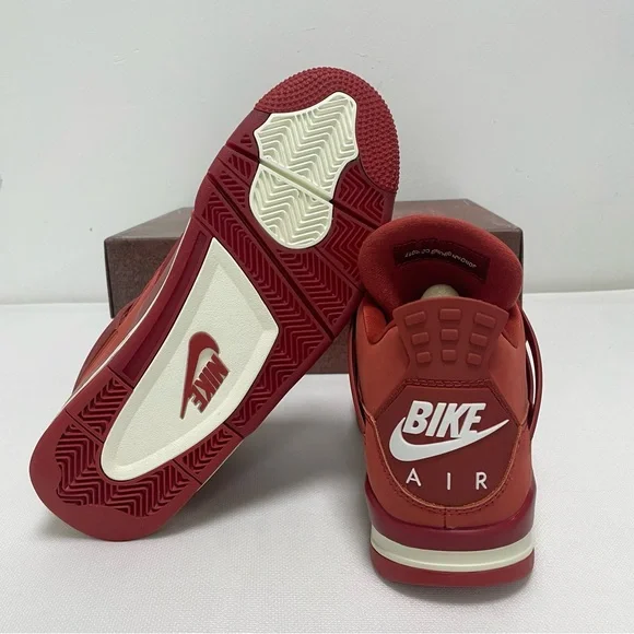 Men’s Orange-Red Athletic Sneakers Shoes -Brand New Retro 4 Brick by Brick - Picture 10 of 10